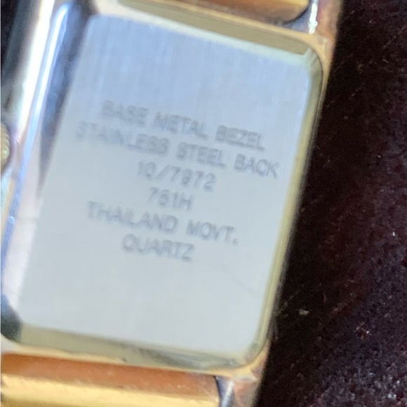 Anne Klein diamond gold watch